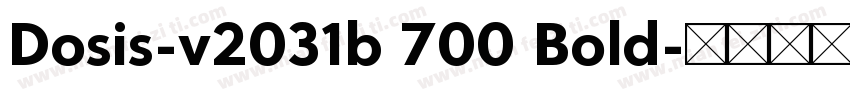 Dosis-v2031b 700 Bold字体转换